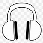 Image result for Headphones On Head Black and White