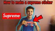 Image result for Supreme Sticker Template