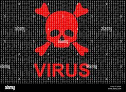 Image result for Red Computer Virus Skull