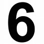 Image result for Wooden White Number 6