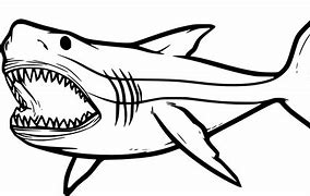 Image result for Dinosaur Shark Coloring Page