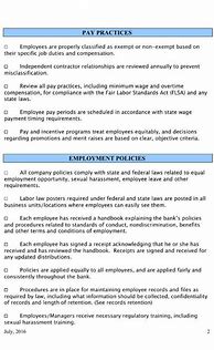 Image result for HR Policy and Procedure Template