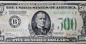 Image result for Rare American Bills 500