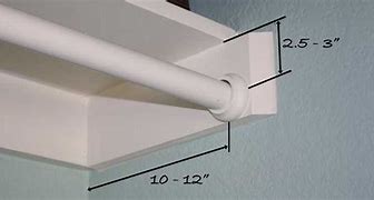 Image result for Perpendicular Closet Rod