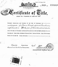 Image result for Title Certificate From City Hall