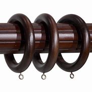 Image result for 1 Inch Wooden Viola Drapery Rings