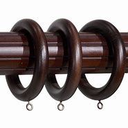 Image result for Wooden Curtain Rings for Poles