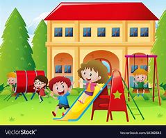 Image result for K-Kids School Pay Ground Cartoon Image