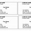 Image result for Blank Business Card Template Word