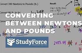 Image result for Newton's to Lbs Conversion Chart