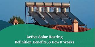Image result for Active Solar Energy