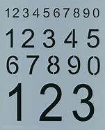 Image result for 7 Inch Number Stencils Printable