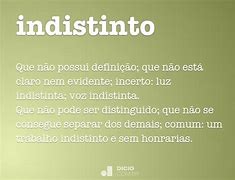 Image result for indistinto