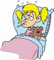 Image result for A Sick Child Clip Art