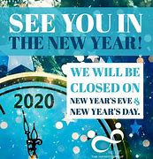 Image result for Happy New Year Closed Sign