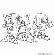 Image result for Classic Sonic Tails and Knuckles Coloring Pages