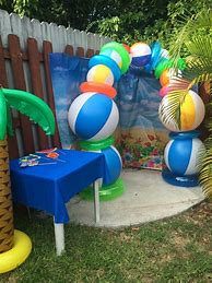 Image result for Beach Ball Party Decorations