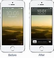 Image result for iOS 7 with iOS 6 Lock Screen