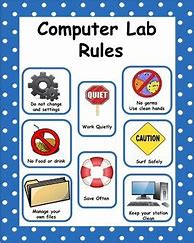 Image result for Computer Lab Rules Worksheet