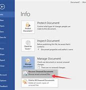 Image result for Recover Unsaved Word Document Windows 1.0