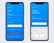 Image result for Login Page Mobile iOS