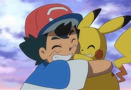 Image result for Pokemon Ash and Pikachu Hug