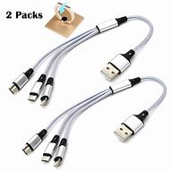 Image result for 3 in 1 Short USB Cable