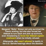 Image result for Margaret Brown Titanic Survivor