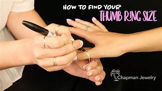 Image result for Thumb Ring Size Chart