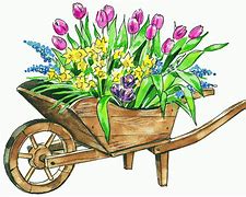 Image result for Spring Flower Garden Clip Art