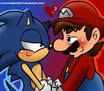 Image result for Mario and Sonic Making Out Meme