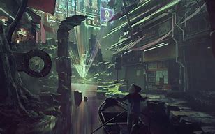 Image result for Cyberpunk Ruins