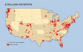 Image result for Xfinity WiFi Hotspots Locator Map