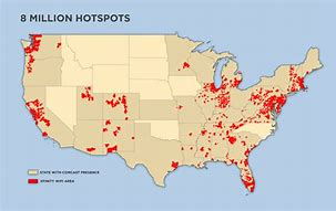 Image result for Xfinity Hotspot Locations Map