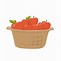 Image result for Basket with 5 Red Apple's Clip Art