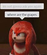 Image result for Knuckles Sad Meme