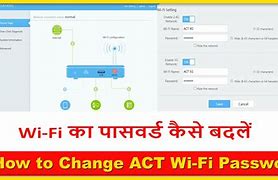 Image result for How to Change Wi-Fi Password in Act Fibernet