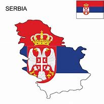 Image result for Serbia Shape with Flag On It
