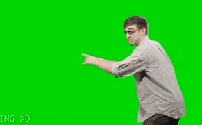 Image result for Guy Pointing Meme Greenscreen