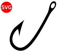 Image result for Fish Hook Silhouette Free