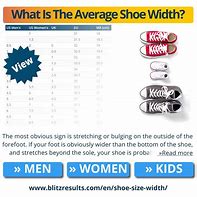 Image result for Shoe Size Width D