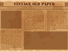 Image result for Old Newspaper