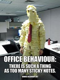 Image result for Post It Note Office Meme