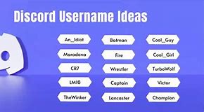 Image result for Names for Discord Usernames