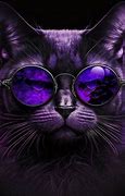 Image result for Purple Cat with Glasses
