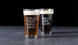 Image result for Used Steak and Ale Glasses