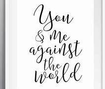 Image result for You and Me Against the World Tattoo Sketch
