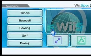 Image result for Wii Sports Wii Menu