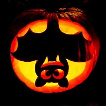 Image result for Upside Down Bat Pumpkin Stencil