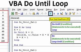 Image result for Do Loop VBA